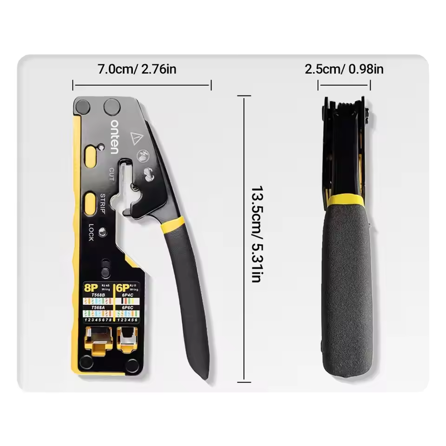 OTN-E992 CAT5 & CAT6 Crimping Tool