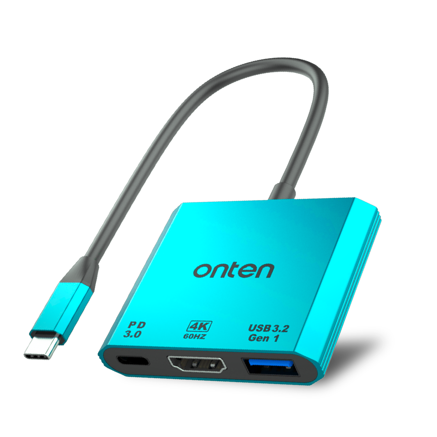 OTN-UC301 Converter TYPE-C TO 3 IN 1 (HDMI 4K+U3.2+PD3.0)