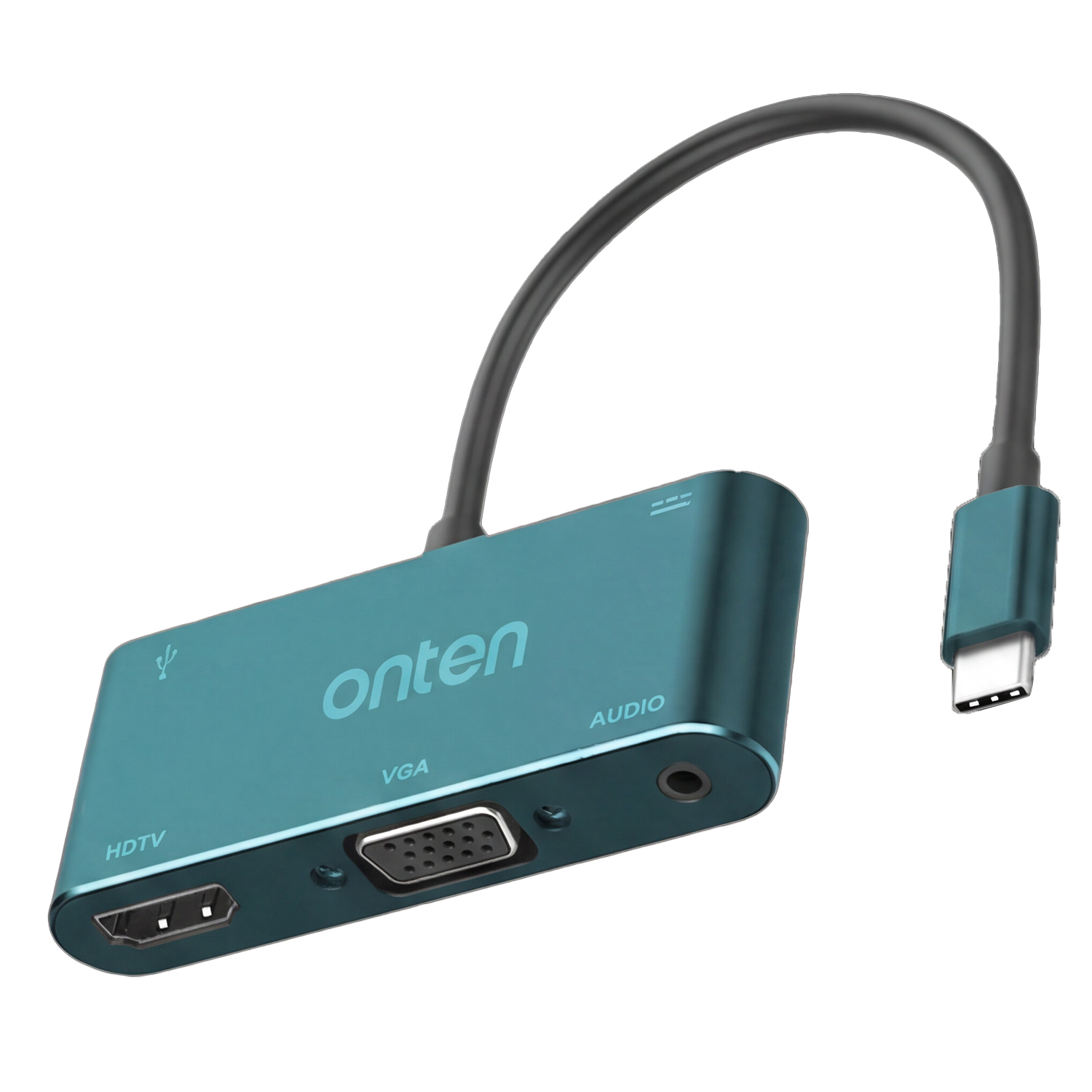 OTN-9573S Converter Type C to HDMI & VGA With Audio Jack Port