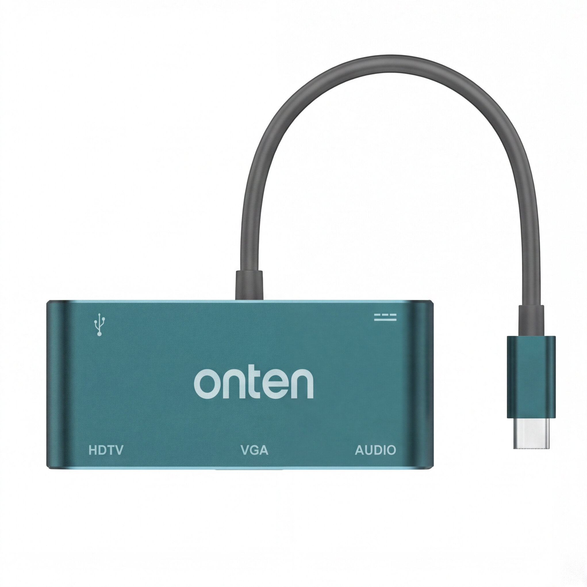 OTN-9573S Converter Type C to HDMI & VGA With Audio Jack Port