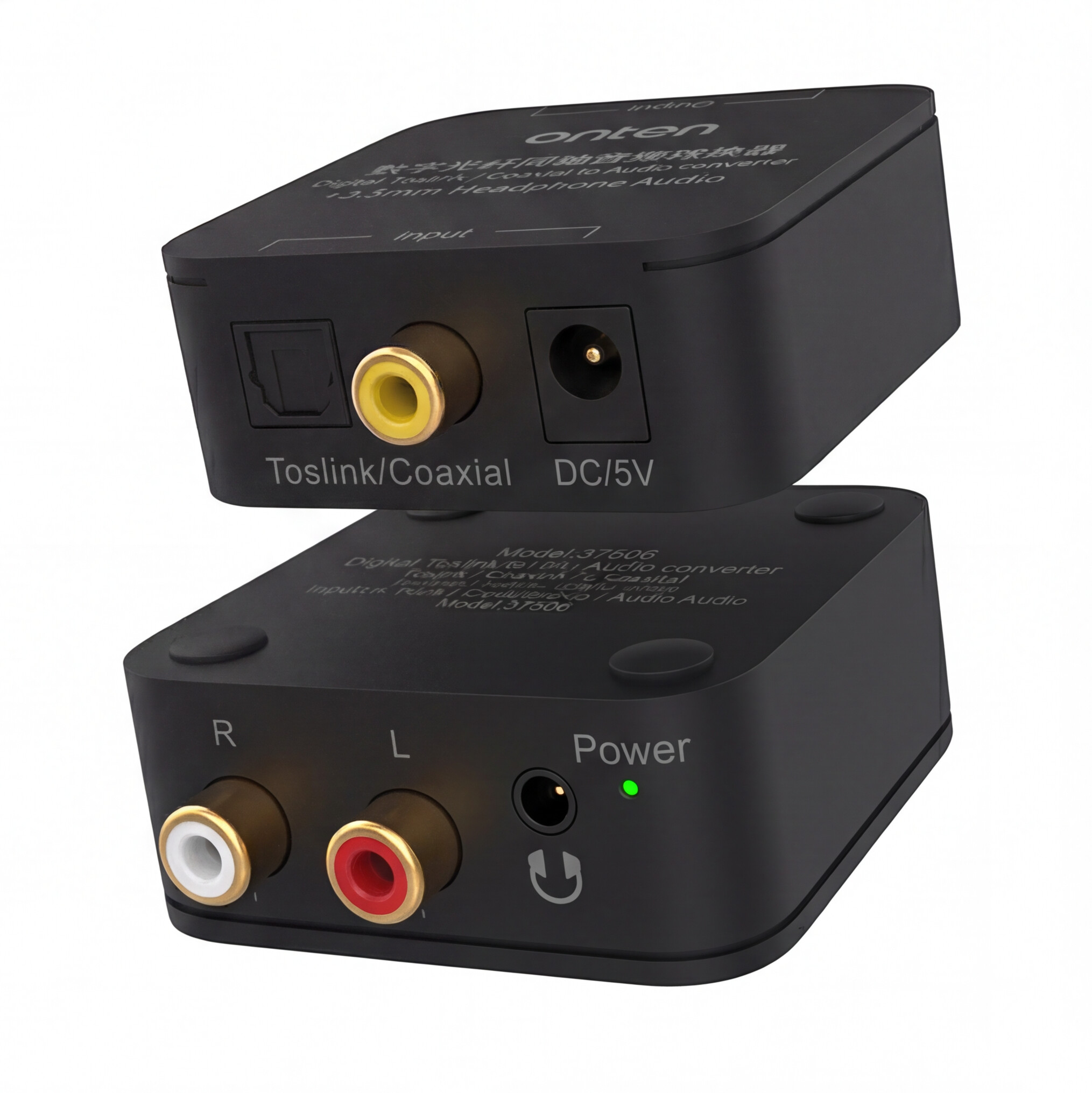 OTN-37506 Audio Adapter Toslink & Coaxial to RCA & 3.5MM Audio Jack