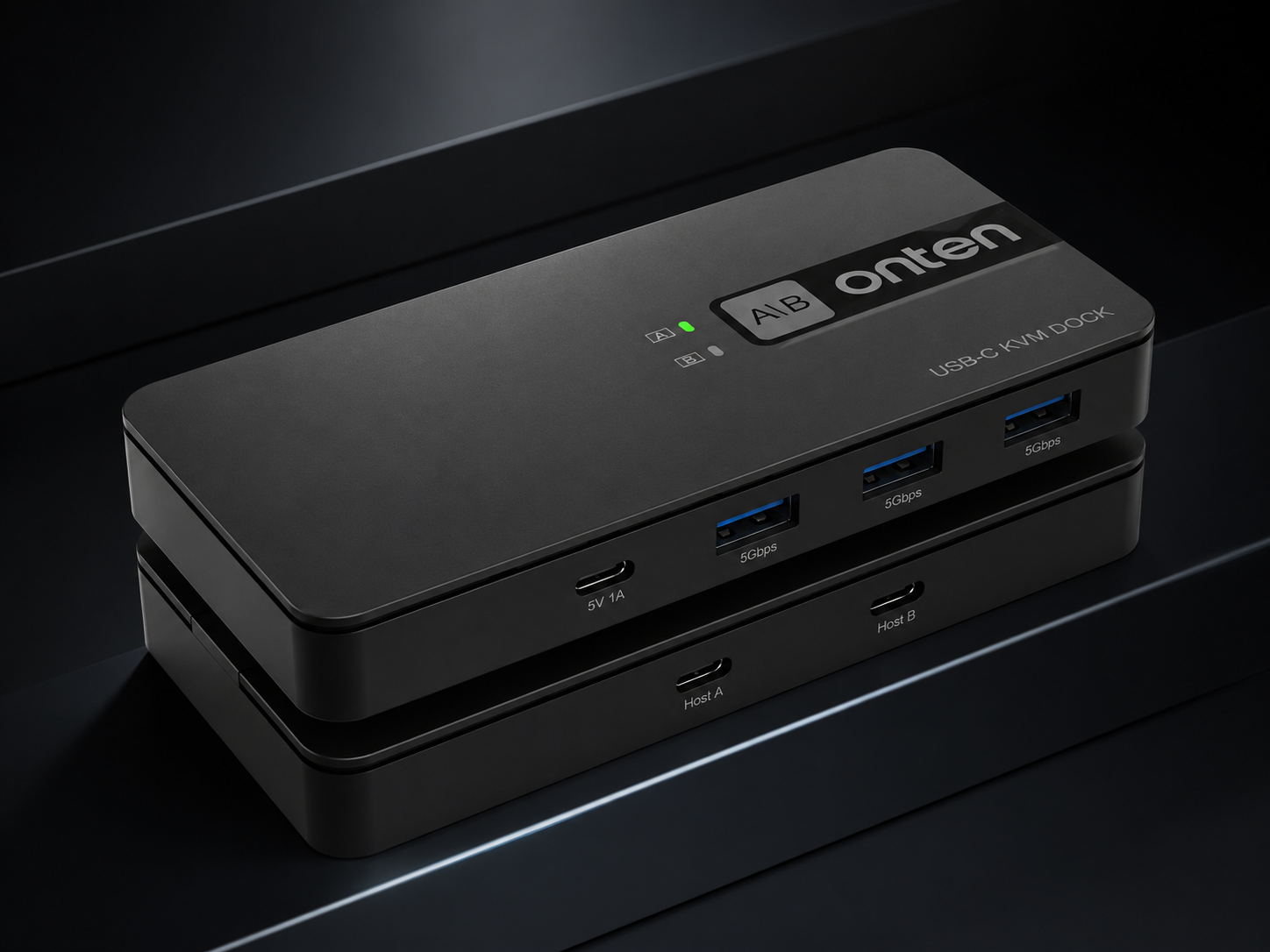 ONTEN OTN-KVM100 USB 3.2 Gen 1 Sharing Switch 2 In 4 Out: Why It's the Smart Hub for Multi-Device Workstations