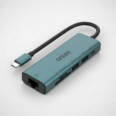 OTN-UC122 Converter Type C TO 6 IN 1 (LAN + TF SD)