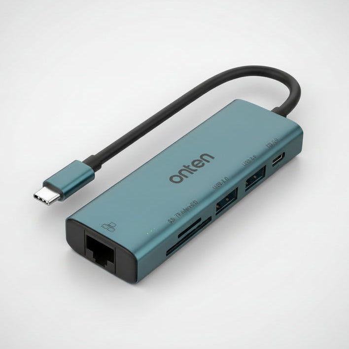 OTN-UC122 Converter Type C TO 6 IN 1 (LAN + TF SD)