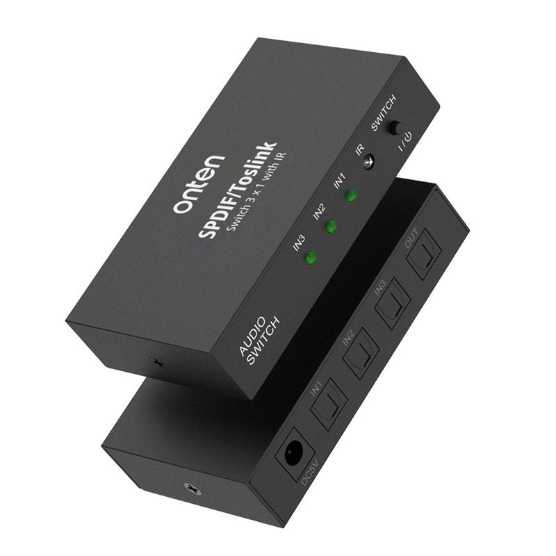 OTN-37507 Toslink Audio Switcher 3 Input to 1 Output