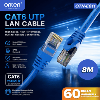OTN-E611 ONTEN KABEL LAN  UTP CAT 6 RJ45 ETHERNET 24 AWG