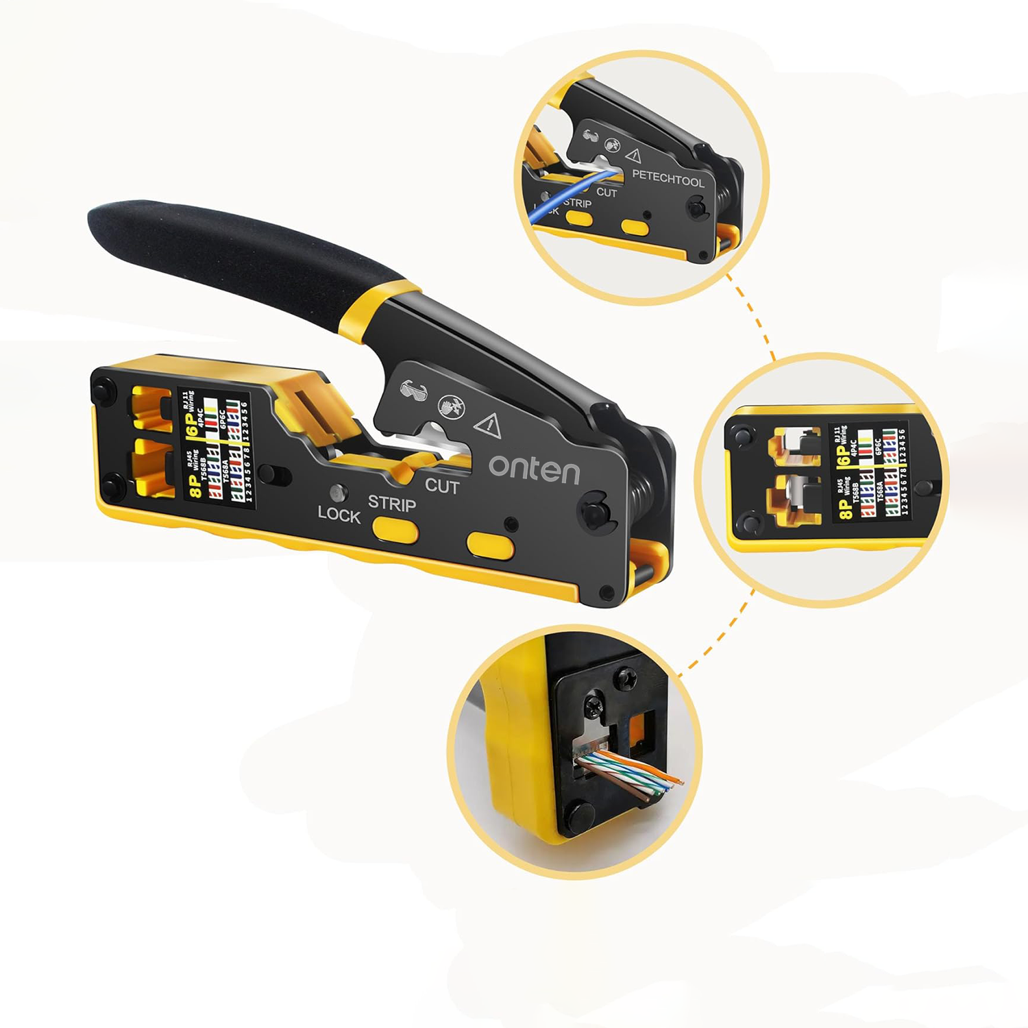 OTN-E992 CAT5 & CAT6 Crimping Tool