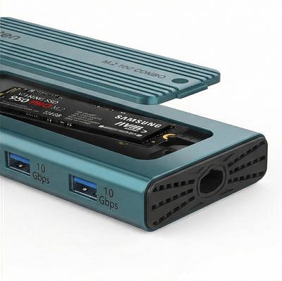 OTN-M232 Enclosure M.2 SSD With Integrated USB Hub
