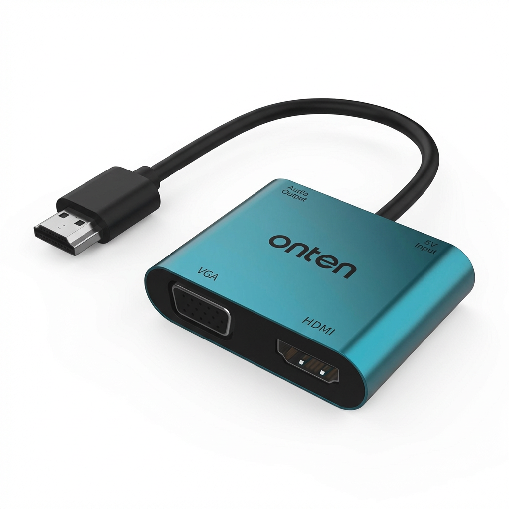 OTN-5166HV HDMI to VGA & HDMI Converter