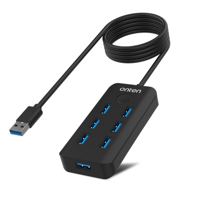 OTN-8120 ONTEN USB Hub 7 Port With Windows Screen  Lock