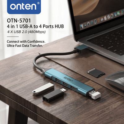OTN-5701D ONTEN USB A 2.0 HUB 4 Port