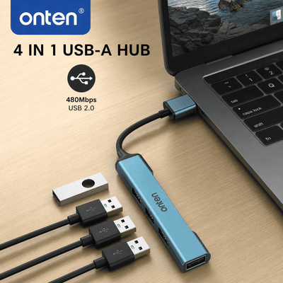 OTN-5701D ONTEN USB A 2.0 HUB 4 Port