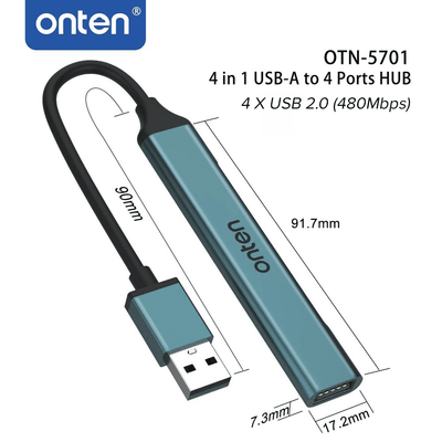 OTN-5701D ONTEN USB A 2.0 HUB 4 Port
