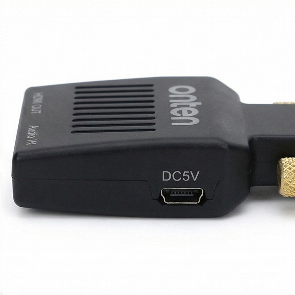 OTN-7508 VGA to HDMI Converter With 3.5mm Audio Input