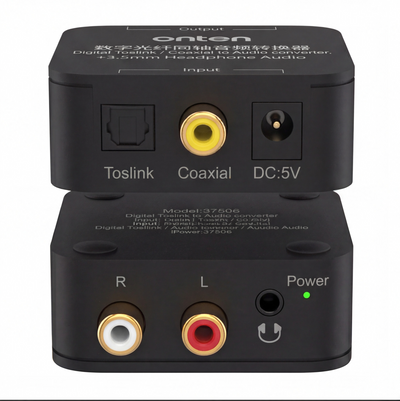 OTN-37506 Audio Adapter Toslink & Coaxial to RCA & 3.5MM Audio Jack