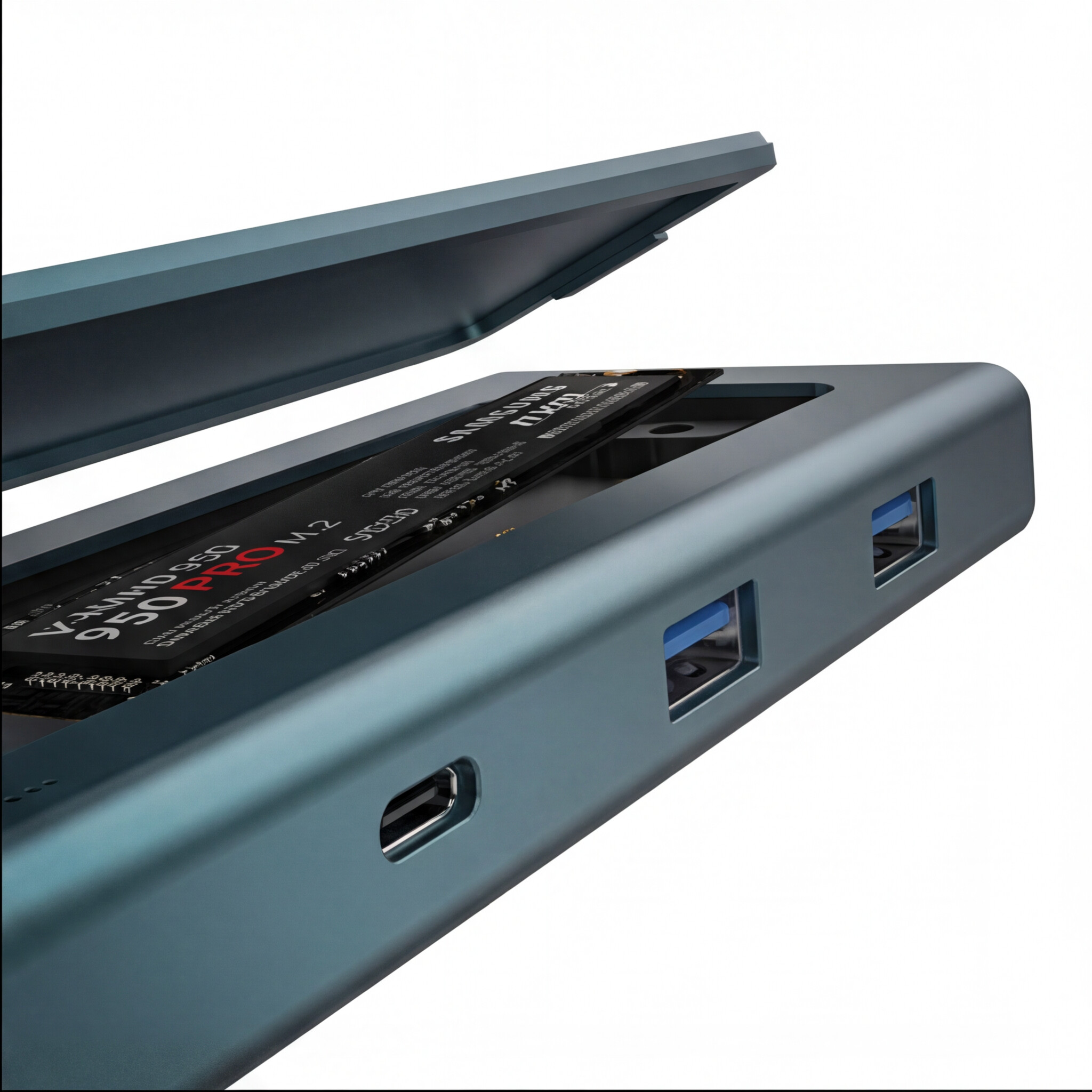 OTN-M323 M.2 NVME Enclosure With USB HUB