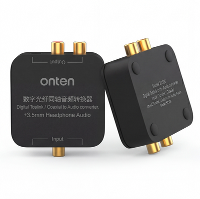 OTN-37506 Audio Adapter Toslink & Coaxial to RCA & 3.5MM Audio Jack