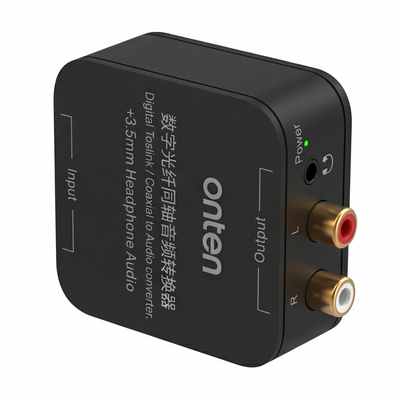 OTN-37506 Audio Adapter Toslink & Coaxial to RCA & 3.5MM Audio Jack