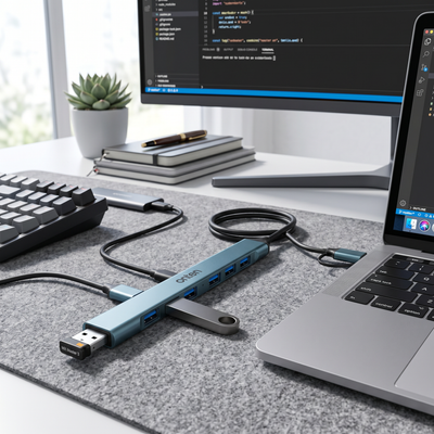 OTN-UCA9702 ONTEN USB HUB 7 Port Dual Connection