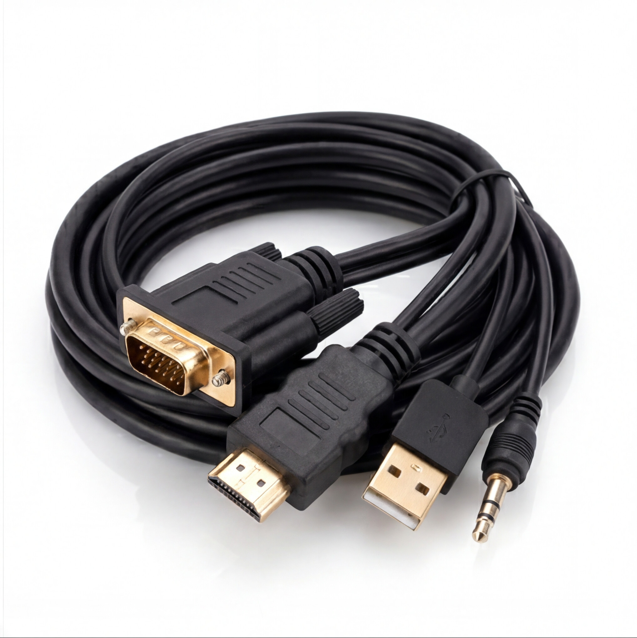 OTN-5167S HDMI to VGA Cable With Audio Jack