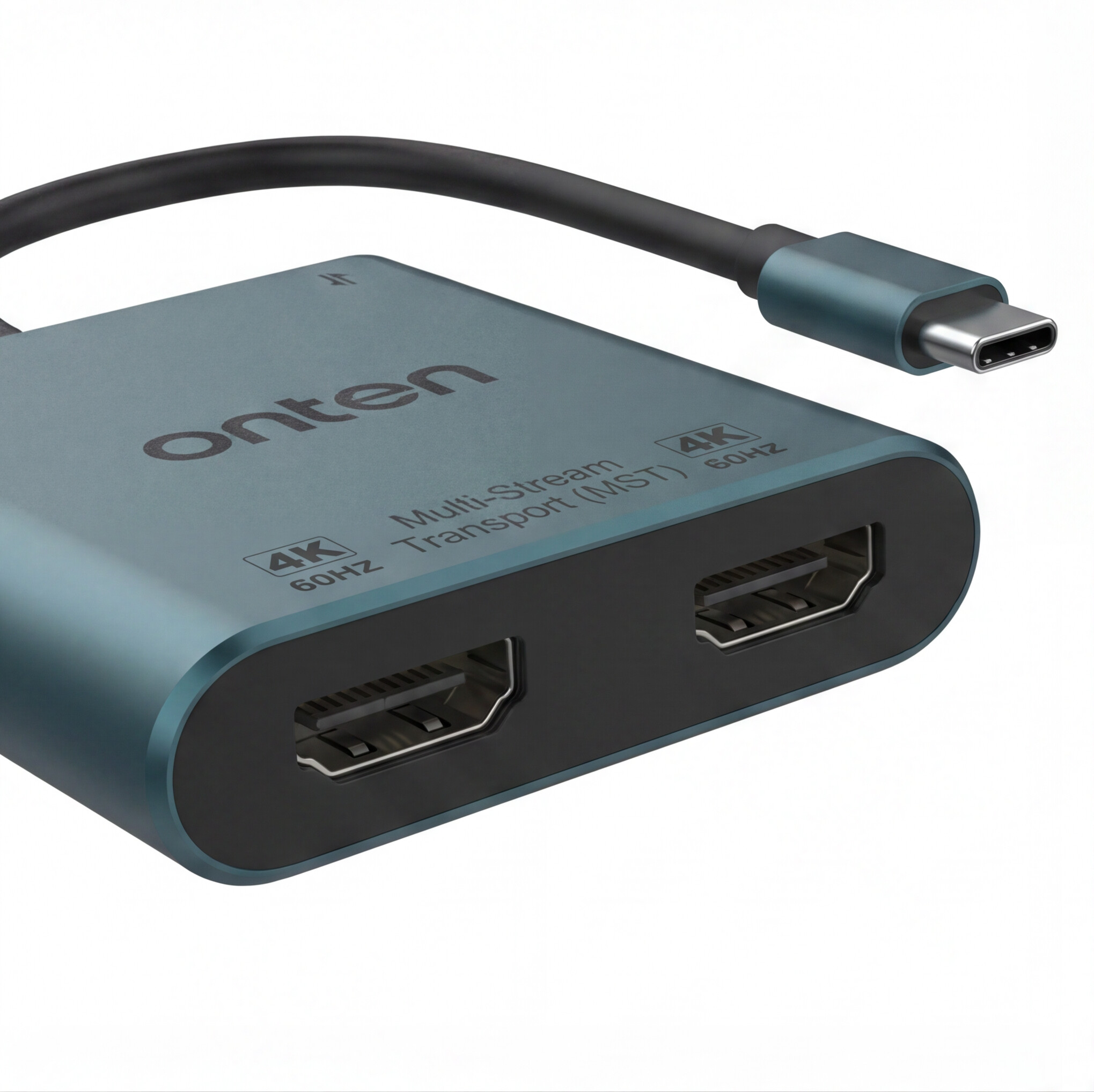 OTN-9175K MST Adapter Type C to Dual HDMI With PD Charging & USB A 3.0