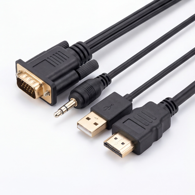 OTN-5167S HDMI to VGA Cable With Audio Jack
