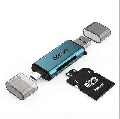 OTN-CR532 Card Reader SD / TF Dual USB Mode Type A & Type C