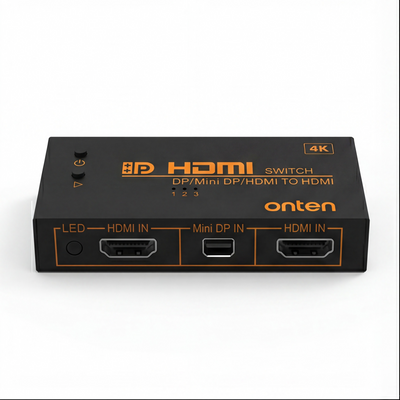OTN-CS331 HDMI DP & MINI DP Switcher to HDMI